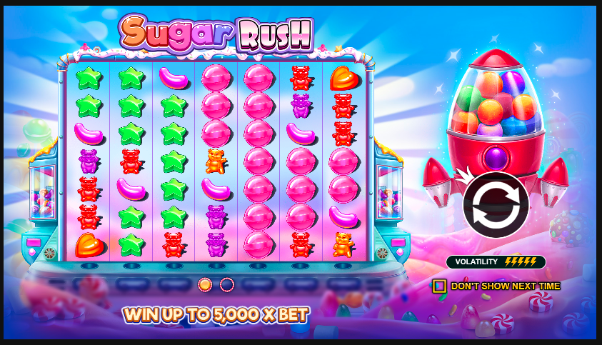Sugar Rush 1000 big win screen with x1024 multiplier